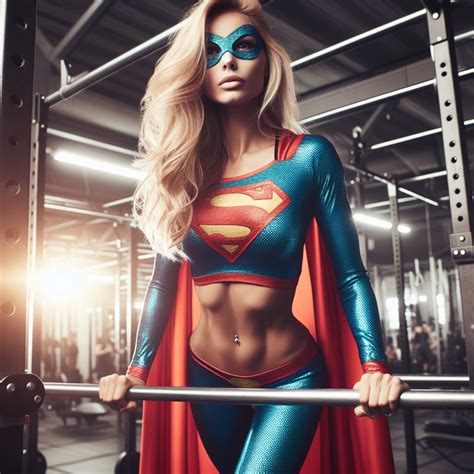 Sexy Supergirl At The Gym 2 By Gardenia76 On Deviantart