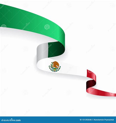 Fondo Abstracto Ondulado De La Bandera Mexicana Ilustraci N Del Vector