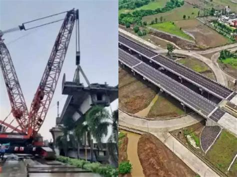 Samruddhi Express Highway Big Accident Girder Launching Machine