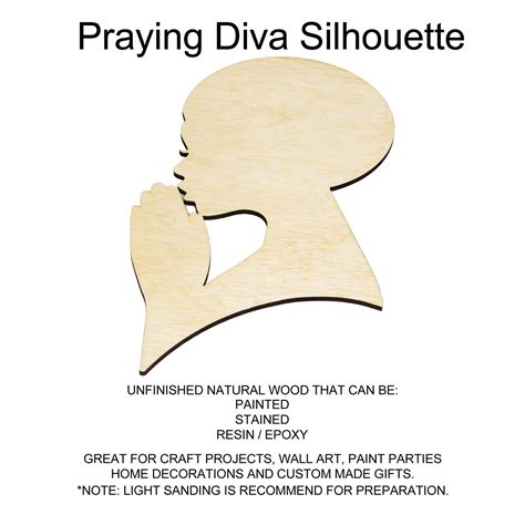 Praying Woman Silhouette Diva Head Silhouette Diva Wreath Etsy