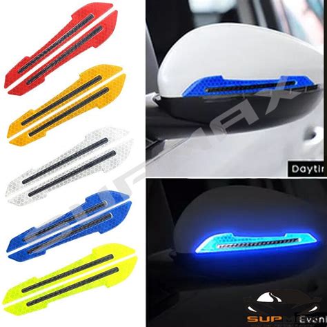 Reflective Stickers Warning Strip Tape Traceless Protective Car Sticker