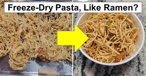 Freeze Dried Pasta