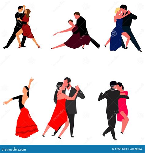 Tango Dancers 3 Cartoon Vector 2971187