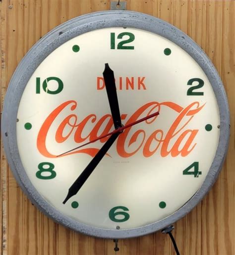 Drink Coca Cola Clock By Modern Clock Advertising Co Price Guide