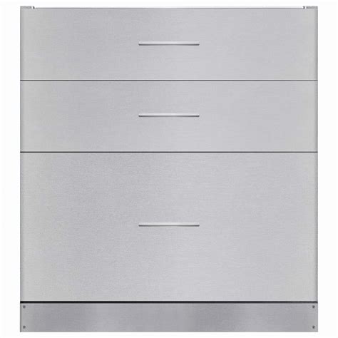 Stainless Steel Drawer Cabinet with Three Drawers | Stainless Steel
