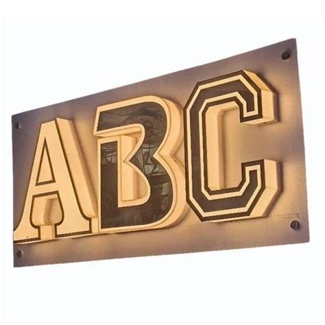 Led Alphabet 3d Acrylic Letter Sign Board For Advertising Shape