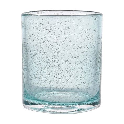 Bubble Glass Tumbler Blue