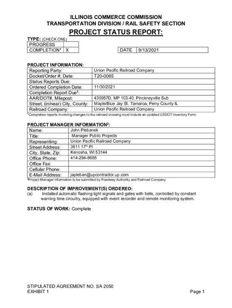 Fillable Online Icc Illinois Docket Sheet For Illinois