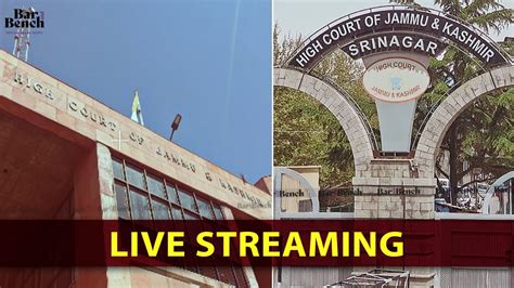 Jammu & Kashmir High Court notifies rules on live streaming of court ...