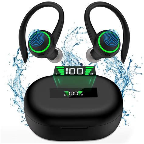 Ipx7 Waterproof Bluetooth 53 Wireless Earbuds 60hr Playtime For