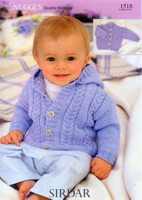 Cardigans In Sirdar Snuggly Dk 1518 Knitting Patterns Boys Baby