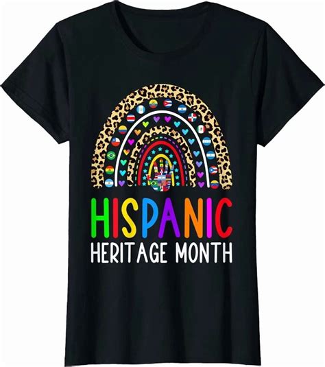 Hot Trending Kiraa Tee With Hispanic Heritage Moon Rainbow Flags Of All