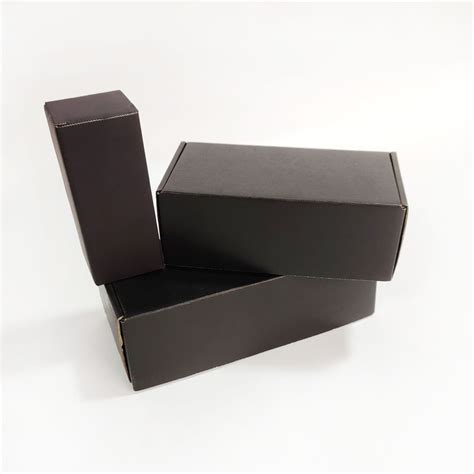 Custom Own Logo Cardboard Black Gift Packaging Folding Box Bavora