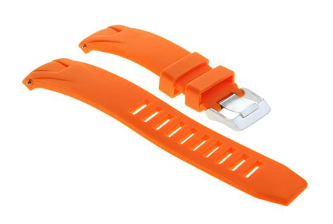 22MM ORANGE SILICONE RUBBER WATCH BAND FOR OMEGA SEAMASTER PLANET OCEAN