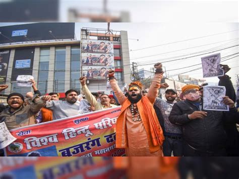 Indore Pathaan Movie Protesting By Bajrang Dal Workers Police Arrested