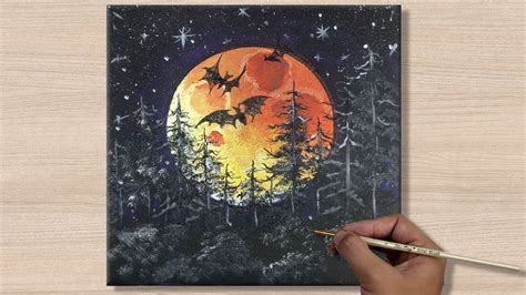 Halloween Acrylic Painting Tutorial Satisfying Step by Step 할로윈데이