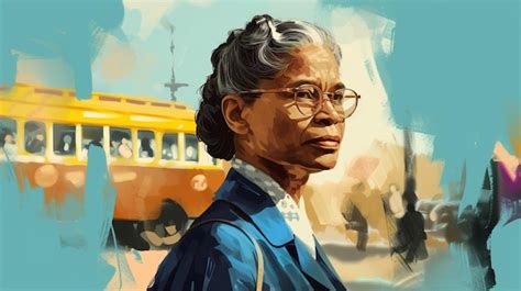 Rosa Parks Day Illustration Of Ai Colorfull Illustration AI Generative