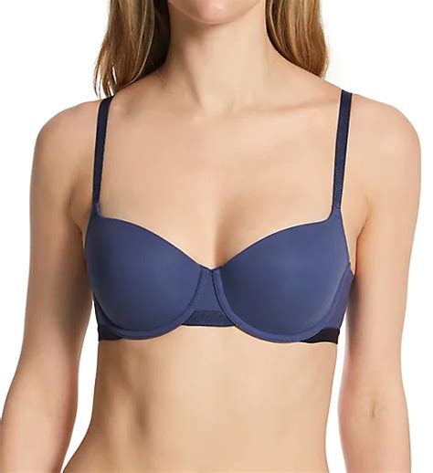 Nearly Nothing Balconette Contour Underwire Bra Crown Blue 34a