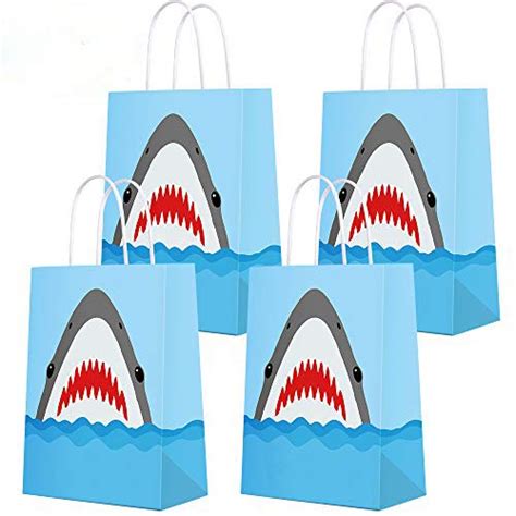 Shark Party Bags For Shark Party Supplies Shark Gift Bag Shark Party