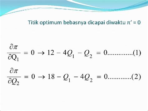 Optimasi Multivariat Dengan Kendala Persamaan Oleh Hafidh Munawir