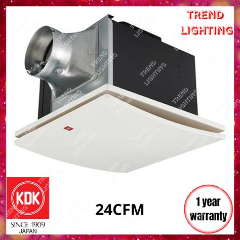 KDK 24CFM Ceiling Mount Ventilating Exhaust Fan Steel Type Sirocco