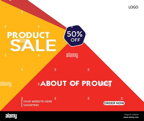 Product sales flyer template vector Stock Vector Image & Art - Alamy