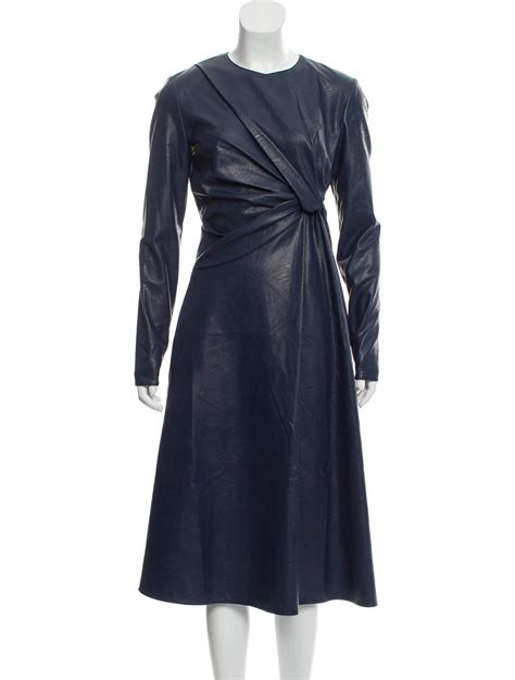 Stella McCartney Vegan Leather Midi Dress #SPONSORED #Vegan #McCartney ...