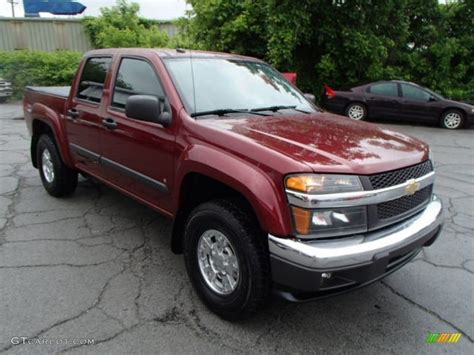 2008 Deep Ruby Metallic Chevrolet Colorado Lt Z71 Crew Cab 4x4 81932657 Photo 2