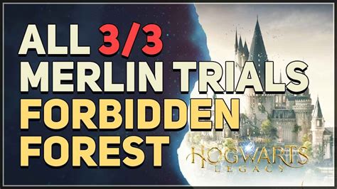 All Forbidden Forest Merlin Trial Puzzles Hogwarts Legacy Youtube