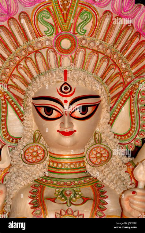 Goddess Durga Kolkata West Bengal India Asia Stock Photo Alamy