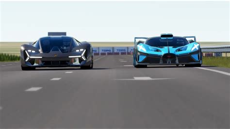 Lamborghini Terzo Millennio Vs Bugatti Bolide At Palanga Circuit YouTube