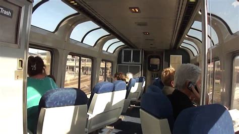 Amtrak Texas Eagle Observation Car Leaving The Dallas Texas Amtrak