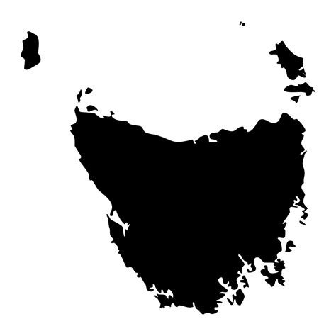 Tasmania, state of Australia. Vector Illustration. 23582455 Vector Art ...