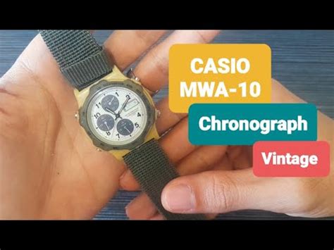 Casio MWA 10 Analog Chronograph Vintage YouTube