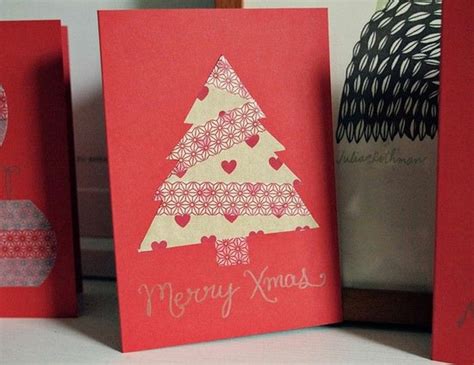 La Carte Joyeux Noël Les Meilleures Idées Et Images Archzine Fr Diy Christmas Cards