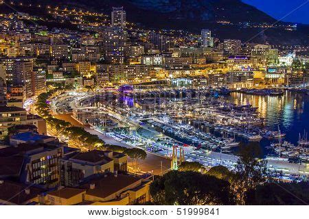 Monaco. Night View Image & Photo (Free Trial) | Bigstock