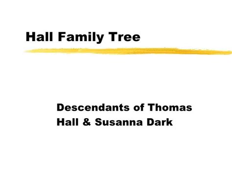 Hal Ll Family Tree