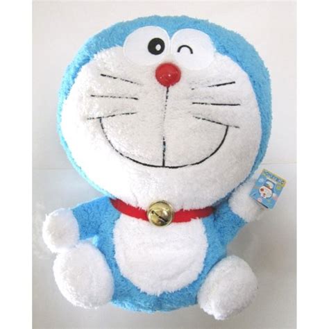 Taito Doraemon 15" Fuzzy Winking Smiling Doraemon Plush