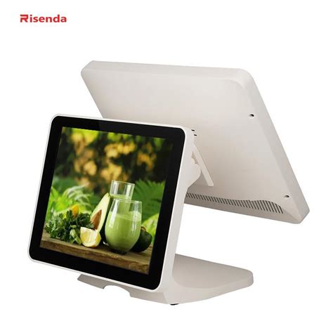 Android System Flat Free Bezel Msr 15 Inch Black Touch Screen POS