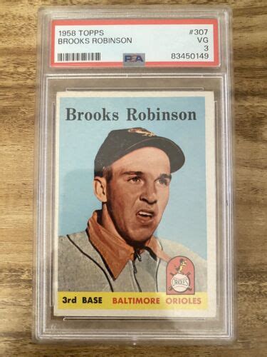 1958 Topps 307 Brooks Robinson PSA 3 VG EBay