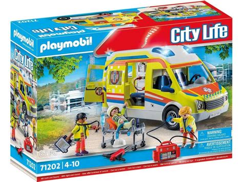 Playmobil City Life Ambulancia Con Luz Y Sonido Juguetilandia