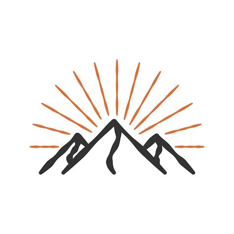 Premium Vector Simple Mountain Logo Design