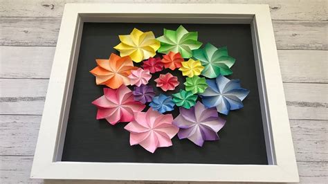 折り紙 花のリースの折り方 Origami Flower wreath tutorialNiceNo1 YouTube