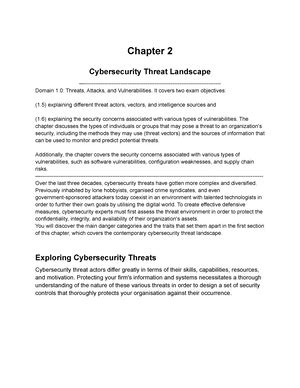 Security Study Guide Chapter Summary Chapter Malicious Code