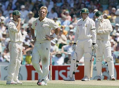 Shane Warne was not amused after his appeal was turned down | ESPNcricinfo.com