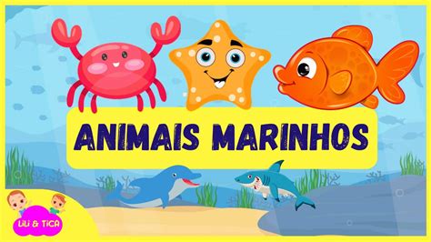 Nomes dos Animais Marinhos venha aprender os nomes brincando Vídeo