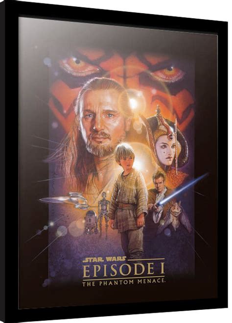 Star Wars Episodio I La Amenaza Fantasma Poster Enmarcado Posters Es