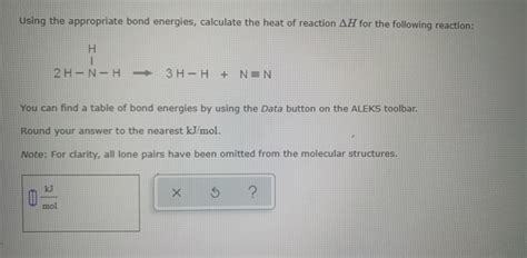 Solved Using The Appropriate Bond Energies Calculate The Chegg