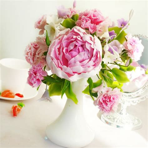 Peony Flower Arrangement - Handmade With Love | Oriflowers