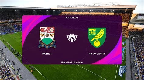 Barnet Vs Norwich City Club Friendlies Pes Youtube